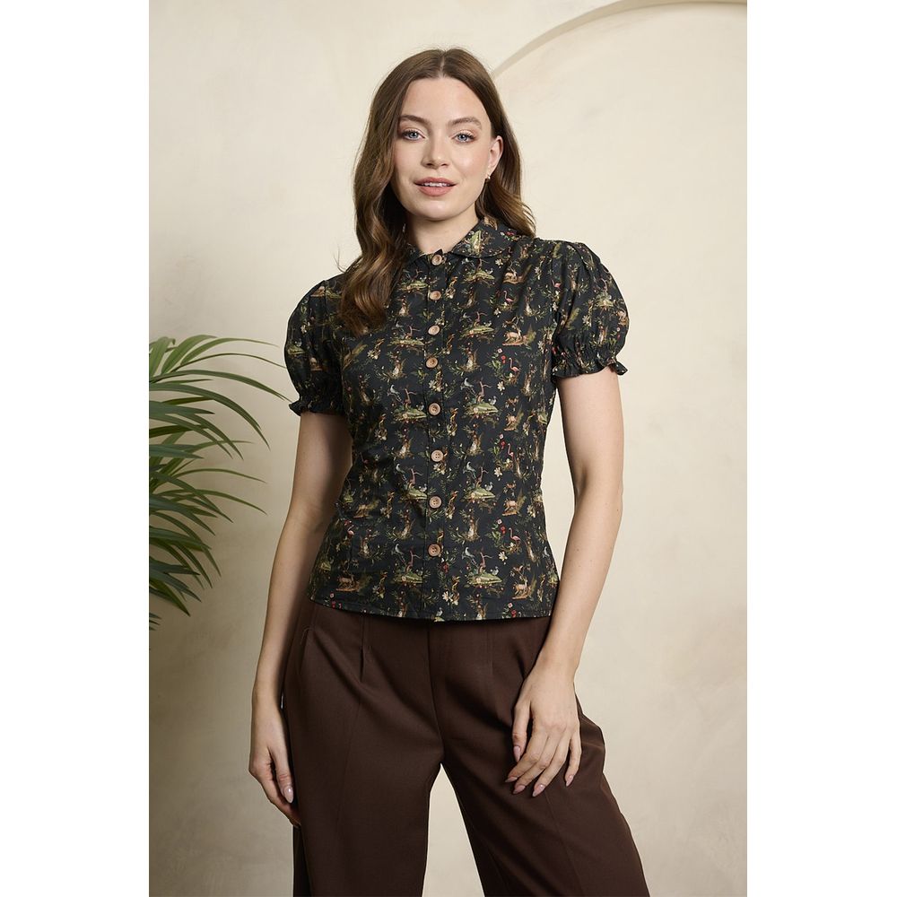 Banned - Star Nature Blouse - Zwart